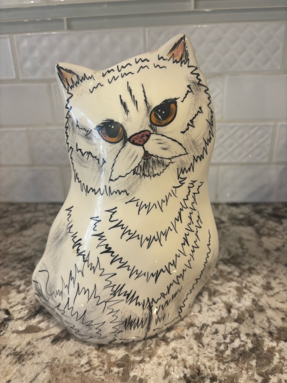 Cats By Nina Cat Figurine Decorative Vase - Unbranded
